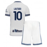 Maglie da calcio Inter Milan Lautaro Martinez #10 Seconda Maglia Bambino 2024-25 Manica Corta (+ Pantaloni corti)